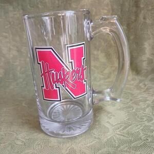 Nebraska Cornhuskers Vintage Glass Mug